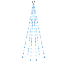 Brad De Crăciun Pe Catarg, 108 Led-Uri, Albastru, 180 Cm