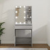Masă De Toaletă Cu Led, Gri Sonoma, 60X40X140 Cm