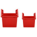 Set Rafturi Atelier 30 Buc. Roșu / Negru 77X39 Cm Polipropilenă