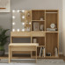 Set De Măsuță De Toaletă Cu Led, Stejar Sonoma, Lemn Prelucrat