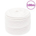 Frânghie De Barcă, Alb Complet, 12 Mm, 100 M, Polipropilenă