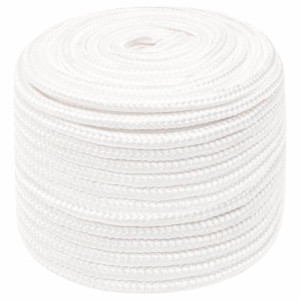 Frânghie De Barcă, Alb Complet, 12 Mm, 250 M, Polipropilenă