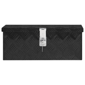 Cutie De Depozitare, Negru, 50X15X20,5 Cm, Aluminiu