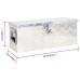 Cutie De Depozitare, Argintiu, 60X23,5X23 Cm, Aluminiu