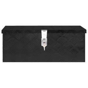 Cutie De Depozitare, Negru, 60X23,5X23 Cm, Aluminiu