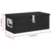 Cutie De Depozitare, Negru, 70X31X27 Cm, Aluminiu
