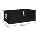 Cutie De Depozitare, Negru, 90X47X33,5 Cm, Aluminiu