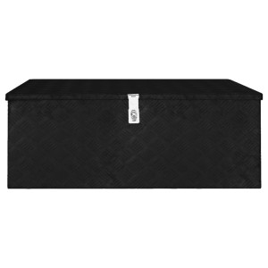 Cutie De Depozitare, Negru, 100X55X37 Cm, Aluminiu