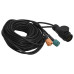 Lumini Pentru Remorcă 2 Buc. Bec Clasic 12 V Roșu 23X6X13 Cm
