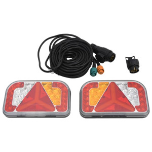 Lumini Pentru Remorcă, 2 Buc., Roșu, Bec Led 12 V, 24X5X14,5 Cm