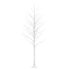 Mesteacăn Cu Led, Alb, 240 Led-Uri Alb Calde, 300 Cm
