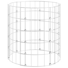 Compostor De Grădină, Ø50X50 Cm, Oțel Galvanizat