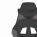 Scaun De Gaming Cu Masaj/Suport Picioare, Negru/Gri, Piele Eco