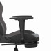Scaun De Gaming Cu Masaj/Suport Picioare, Negru/Gri, Piele Eco