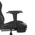 Scaun De Gaming Cu Masaj/Suport Picioare, Negru, Piele Eco
