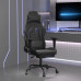 Scaun De Gaming Cu Masaj/Suport Picioare, Negru, Piele Eco