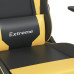 Scaun De Gaming Cu Masaj/Suport Picioare Negru/Auriu Piele Eco