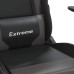 Scaun De Gaming Cu Masaj/Suport Picioare, Negru/Gri, Piele Eco