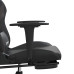 Scaun De Gaming Cu Masaj/Suport Picioare, Negru/Gri, Piele Eco