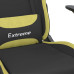 Scaun De Gaming Cu Masaj, Negru Și Verde Deschis, Textil