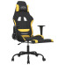 Scaun De Gaming Cu Masaj/Suport Picioare, Negru/Galben, Textil