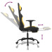 Scaun De Gaming Cu Masaj/Suport Picioare, Negru/Galben, Textil