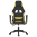 Scaun De Gaming Cu Masaj, Negru Și Verde Deschis, Textil