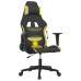 Scaun De Gaming Cu Masaj, Negru Și Verde Deschis, Textil
