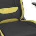 Scaun De Gaming Cu Masaj, Negru Și Verde Deschis, Textil