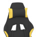 Scaun De Gaming Cu Masaj/Suport Picioare, Negru/Galben, Textil