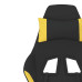 Scaun De Gaming Cu Masaj/Suport Picioare, Negru/Galben, Textil