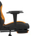 Scaun De Gaming Cu Masaj/Suport Picioare, Negru / Oranj, Textil