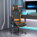 Scaun De Gaming Cu Masaj/Suport Picioare, Negru / Oranj, Textil
