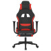 Scaun De Gaming Cu Masaj/Suport Picioare, Negru Și Roșu, Textil