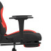 Scaun De Gaming Cu Masaj/Suport Picioare, Negru Și Roșu, Textil