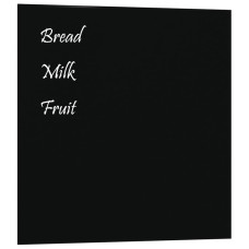 Placă Magnetică De Perete, Negru, 40X40 Cm  Sticlă Securizată