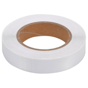 Banda Reflectorizantă, Alb, 2,5 Cm X 20 M, Pvc