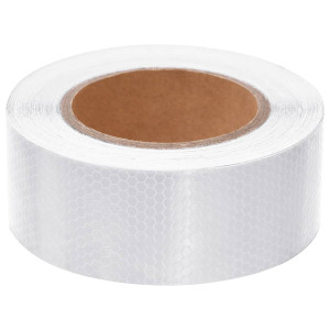 Banda Reflectorizantă, Alb, 5 Cm X 20 M, Pvc
