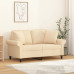 Perne Decorative 2 Buc. Crem 40X40 Cm, Material Textil