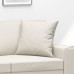 Perne Decorative, 2 Buc., Crem, 40X40 Cm, Piele Ecologică