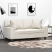 Perne Decorative, 2 Buc., Crem, 40X40 Cm, Piele Ecologică