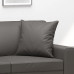Perne Decorative, 2 Buc., Gri, 40X40 Cm, Piele Ecologică