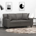 Perne Decorative, 2 Buc., Gri, 40X40 Cm, Piele Ecologică