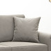 Perne Decorative, 2 Buc., Gri Deschis, 40X40 Cm, Catifea