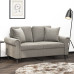 Perne Decorative, 2 Buc., Gri Deschis, 40X40 Cm, Catifea