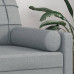 Perne Decorative, 2 Buc., Gri Deschis, Ø15X50 Cm, Textil