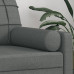 Perne Decorative, 2 Buc., Gri Închis, Ø15X50 Cm, Textil