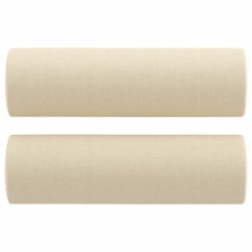 Perne Decorative, 2 Buc., Crem, Ø15X50 Cm, Textil