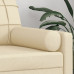 Perne Decorative, 2 Buc., Crem, Ø15X50 Cm, Textil