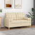 Perne Decorative, 2 Buc., Crem, Ø15X50 Cm, Textil
